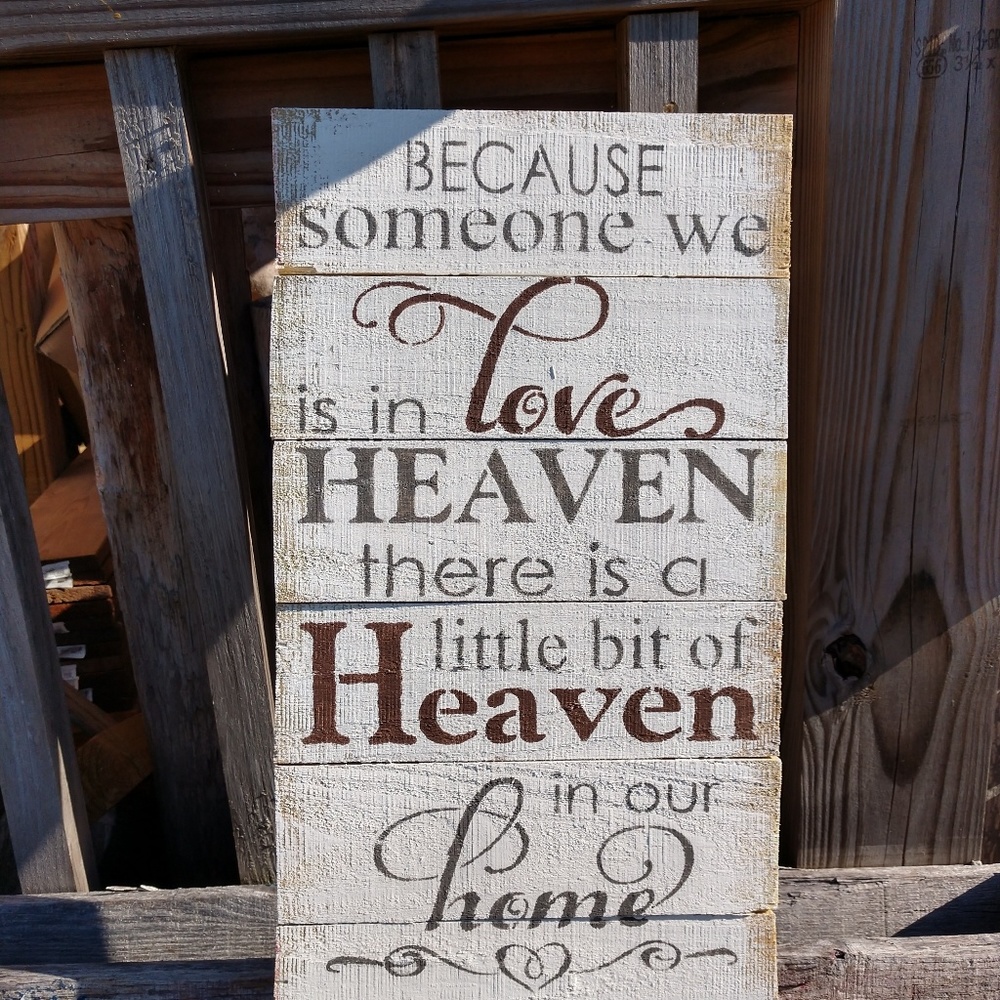 Custom painted memorial wood sign, creativity free
